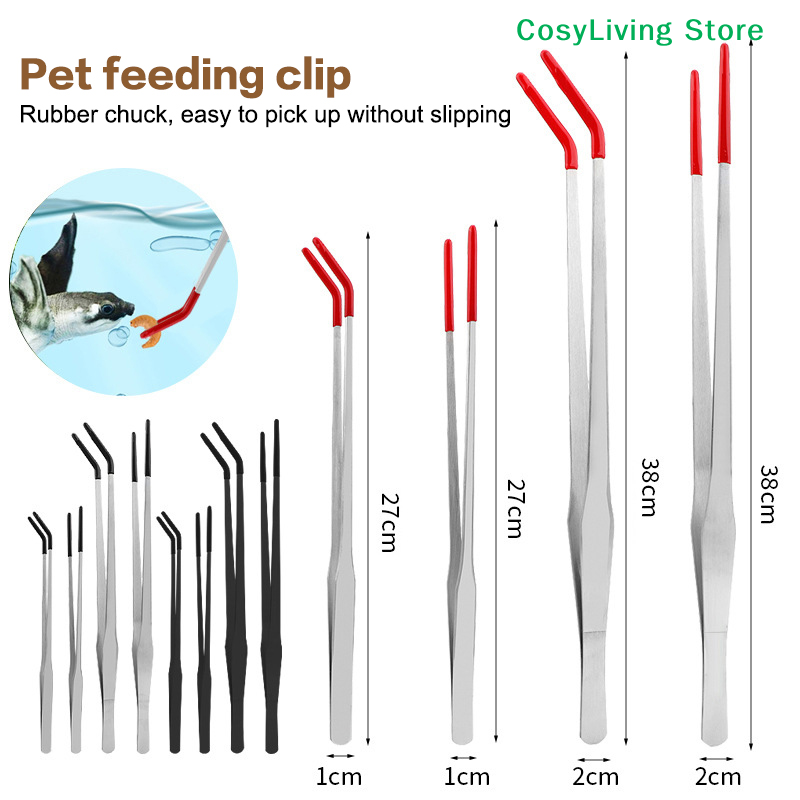 Reptile Feeding Tongs With Rub - Feeding Tong Stainless บทวิจารณ์และราคา