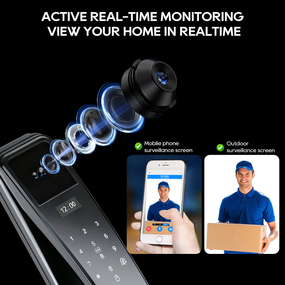 SANKESONG Tuya Smart 3D Face D - Glass Door Hinge บทวิจารณ์และราคา