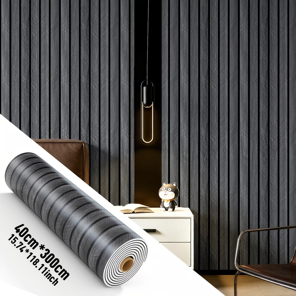 Self-Adhesive Wood Grain Wall  - Pvc Panel Background บทวิจารณ์และราคา