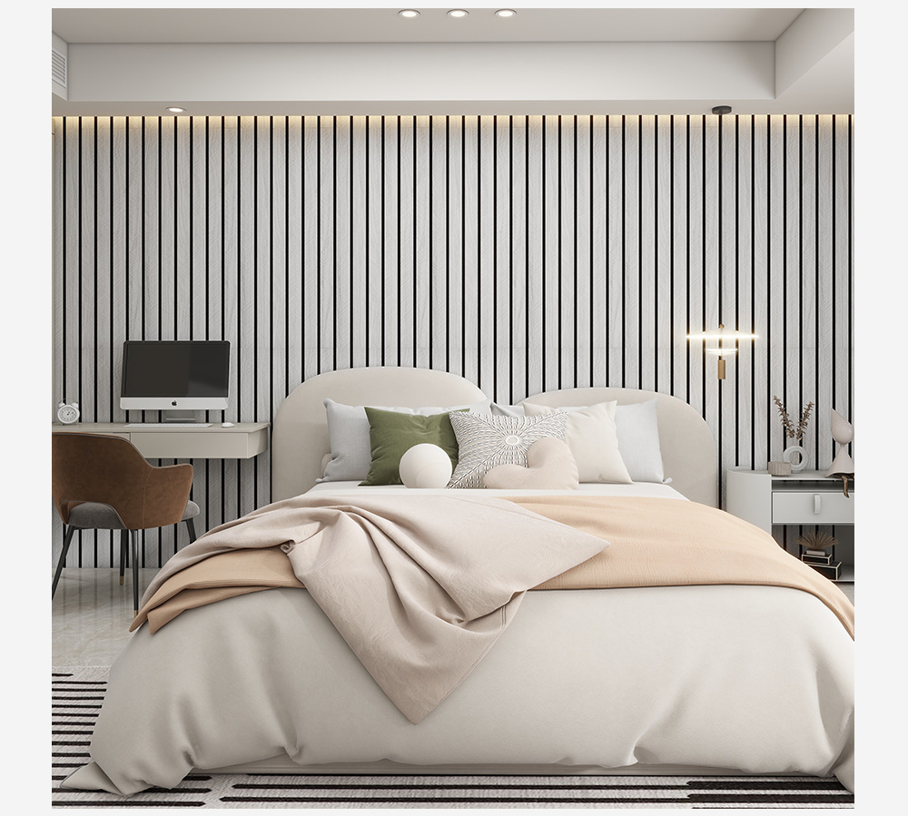 Self-Adhesive Wood Grain Wall  - Pvc Panel Background บทวิจารณ์และราคา