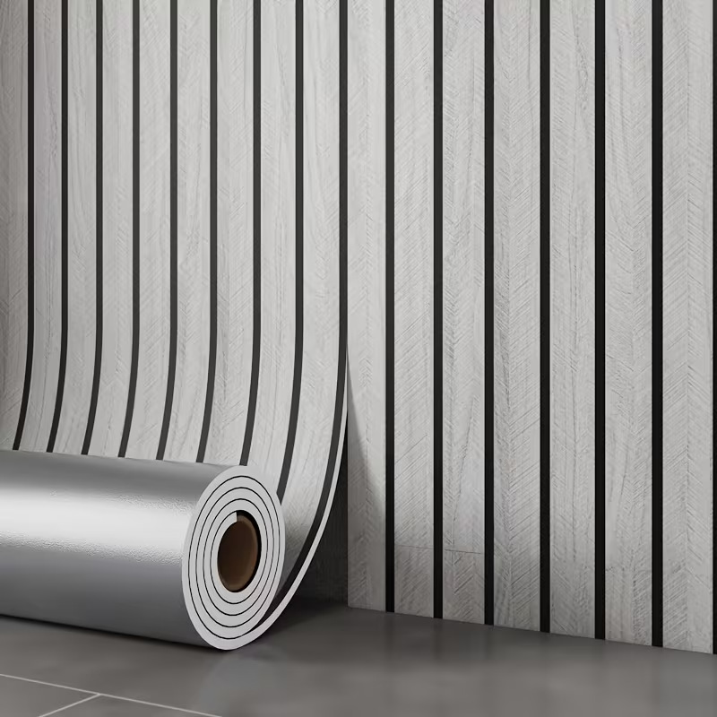 Self-Adhesive Wood Grain Wall  - Pvc Panel Background บทวิจารณ์และราคา