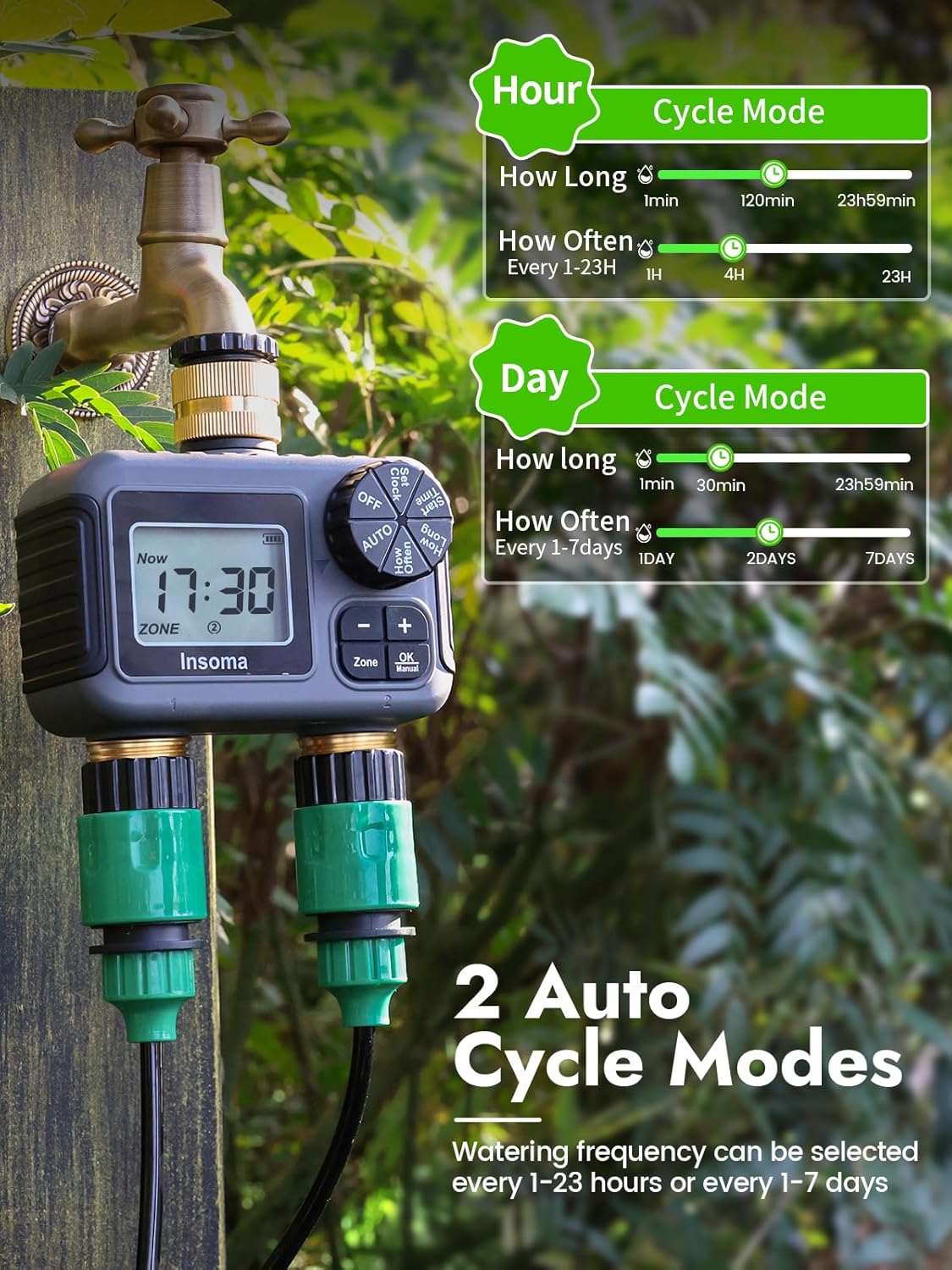 Dual Outlets Smart Irrigation  - Timer Dual Outlet บทวิจารณ์และราคา