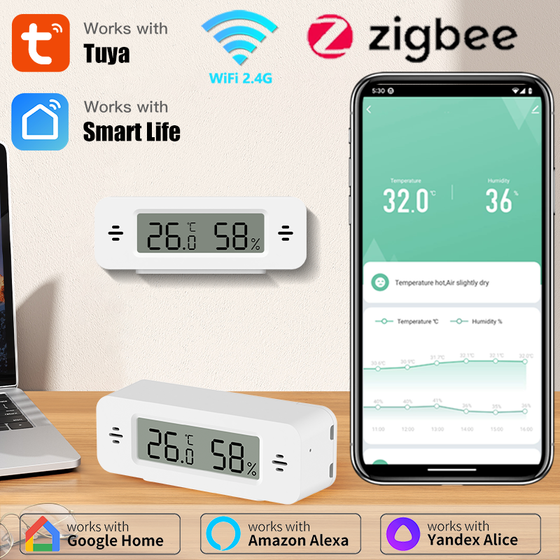 Tuya WiFi/Zigbee Temperature H - Digital Hygrometer Probe บทวิจารณ์และราคา