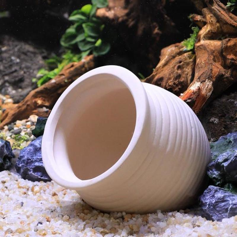 Ceramics Jar Fish Tank Decorat - Hide Cave Ceramic บทวิจารณ์และราคา
