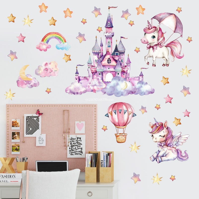 Unicorn Stars Luminous Wall St - Pvc Panel Background บทวิจารณ์และราคา