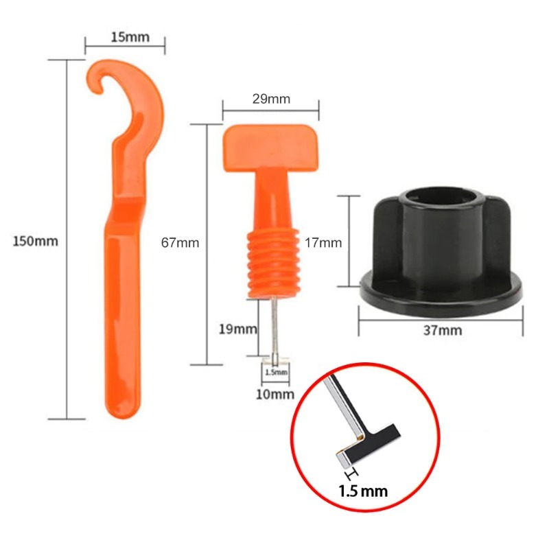 51Pcs Floor Tile Leveling Syst - Ceramic Tile Floor บทวิจารณ์และราคา