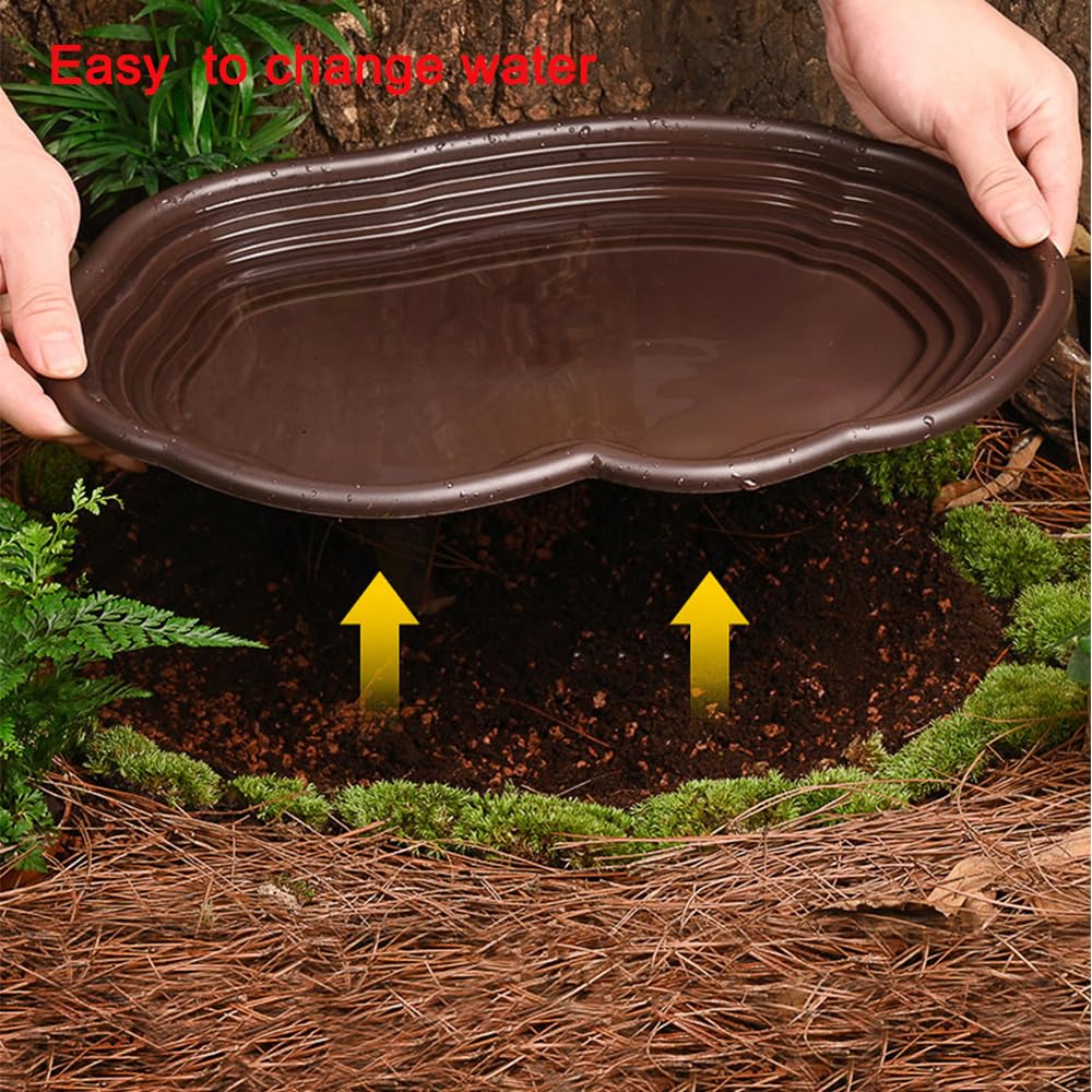 Reptile Bathing Dish Amphibian - Water Dish Reptile บทวิจารณ์และราคา