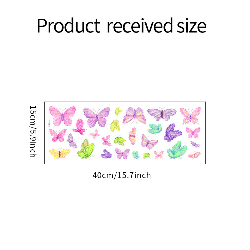 Romantic butterfly Wall Sticke - Pvc Panel Background บทวิจารณ์และราคา