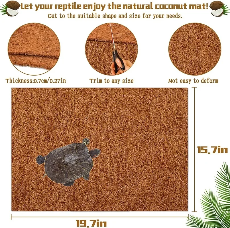 Reptile Carpet Natural Coconut - Substrate Coconut Fiber บทวิจารณ์และราคา