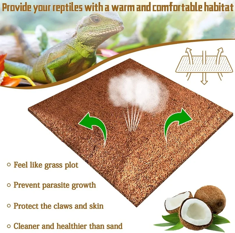 Reptile Carpet Natural Coconut - Substrate Coconut Fiber บทวิจารณ์และราคา