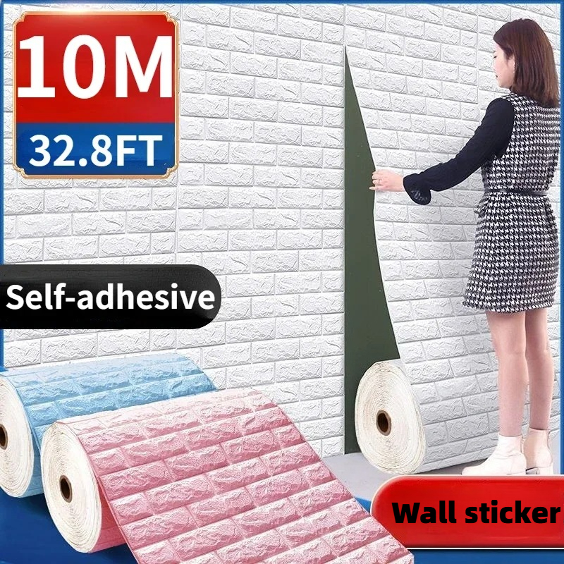 70cmx1/3/5/10M 3D Foam Brick W - Pvc Panel Background บทวิจารณ์และราคา