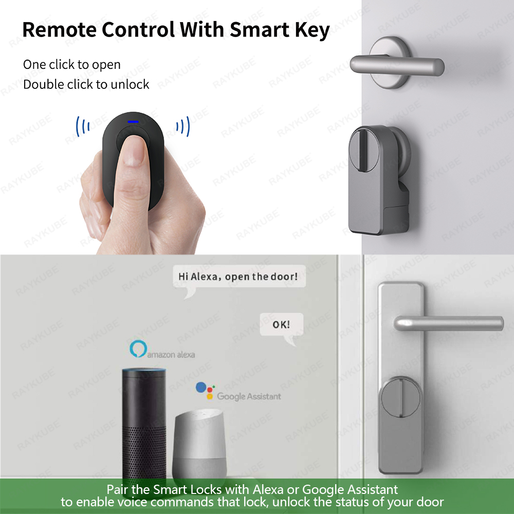 RAYKUBE A1 Pro Tuya BEL Smart  - Glass Door Hinge บทวิจารณ์และราคา