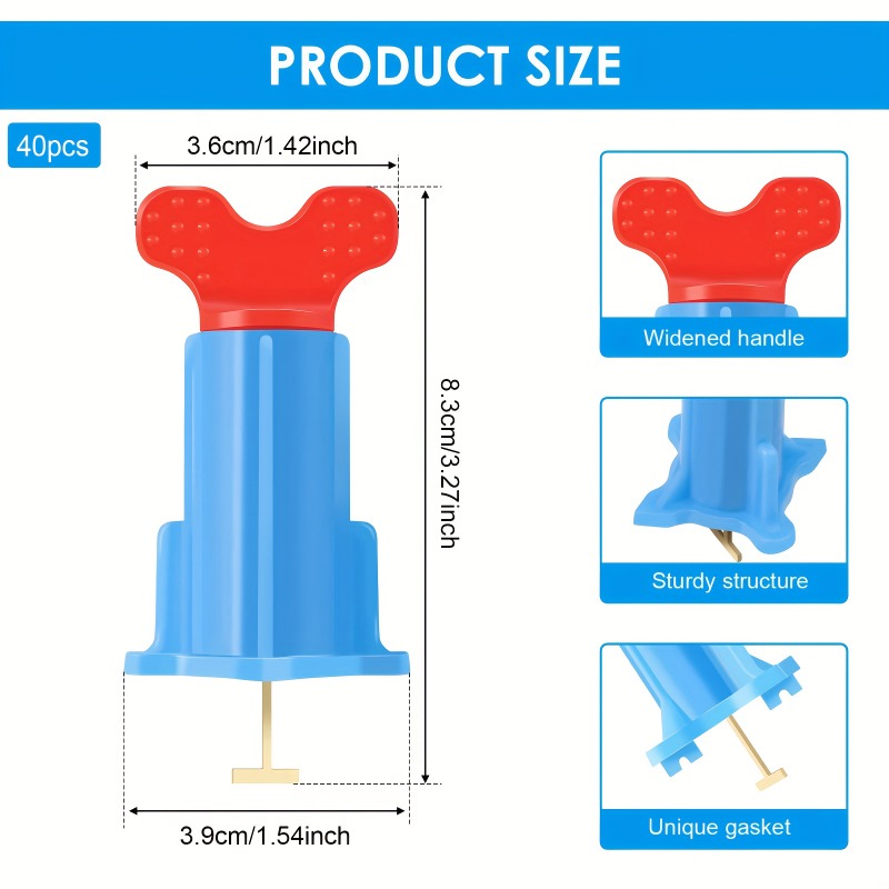 40Pcs New Design Tile Leveling - Ceramic Tile Floor บทวิจารณ์และราคา