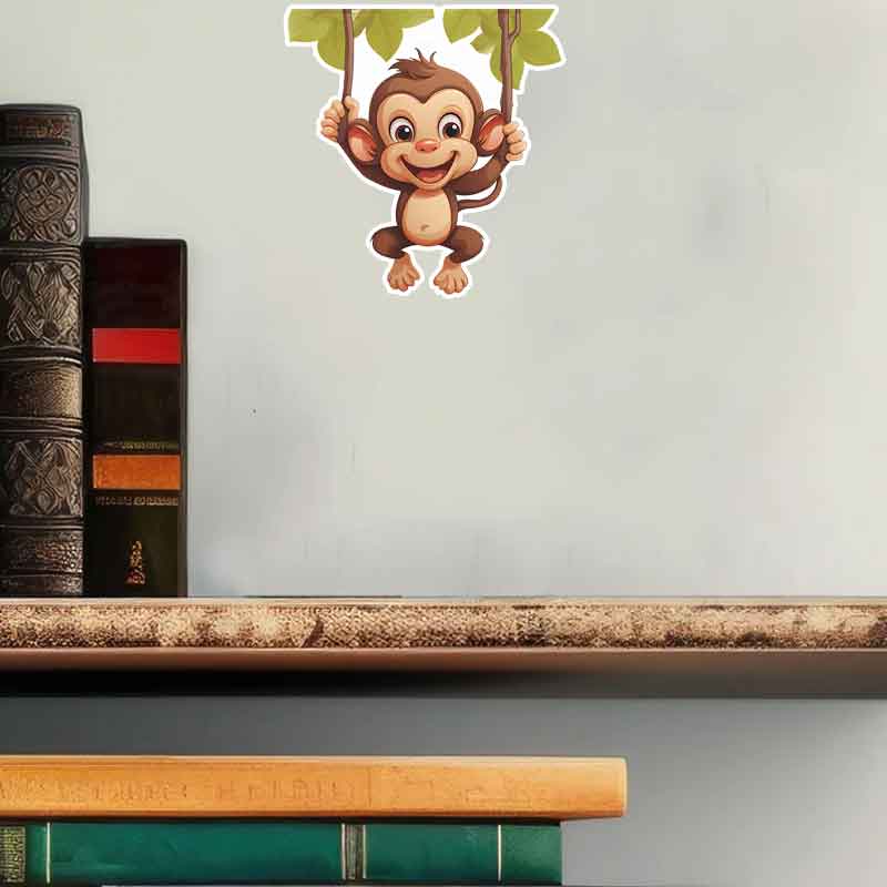 Cute little monkey living room - Pvc Panel Background บทวิจารณ์และราคา