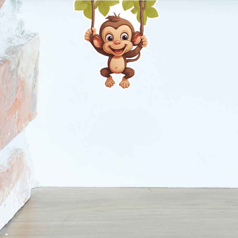 Cute little monkey living room - Pvc Panel Background บทวิจารณ์และราคา