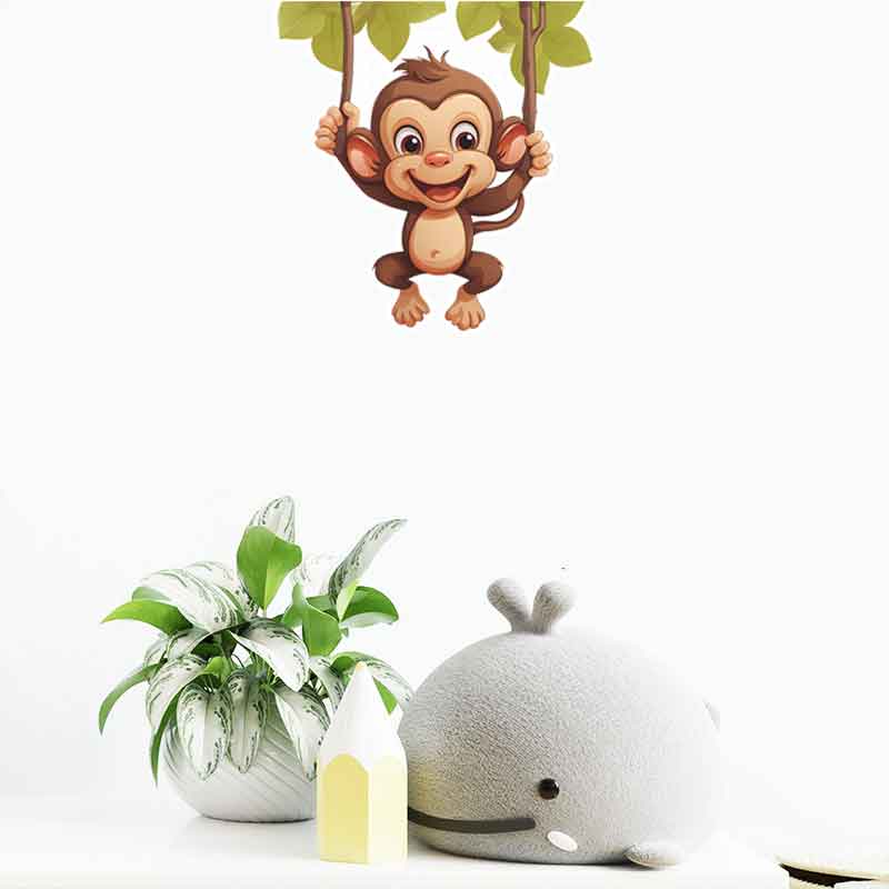 Cute little monkey living room - Pvc Panel Background บทวิจารณ์และราคา