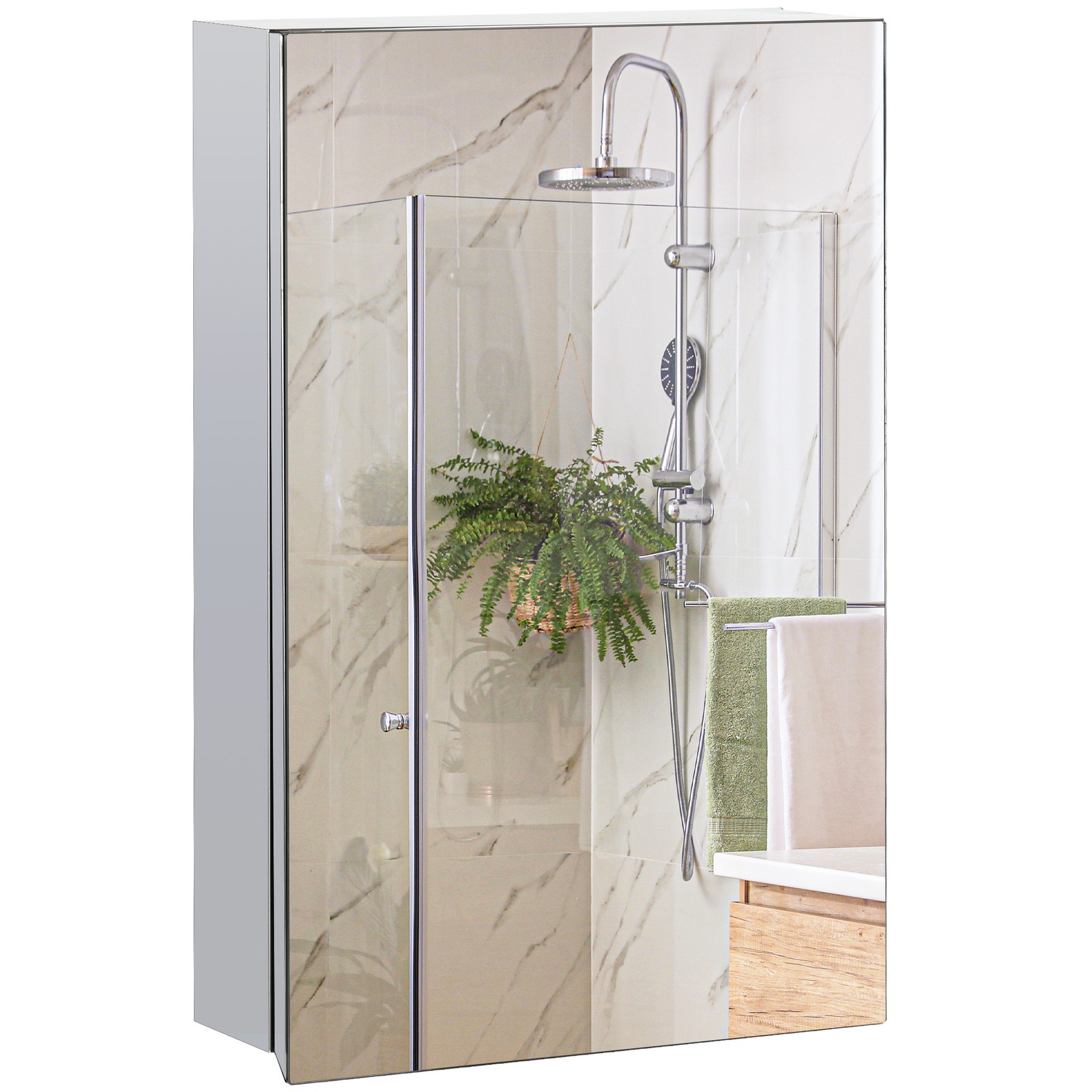 Bathroom Cabinet Wall Mounted  - Glass Door Hinge บทวิจารณ์และราคา