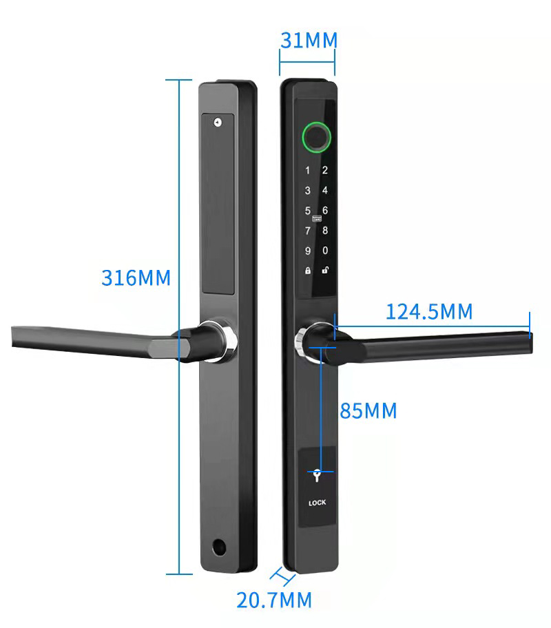 ZHDCOOKEY Biometric Digital Do - Glass Door Hinge บทวิจารณ์และราคา