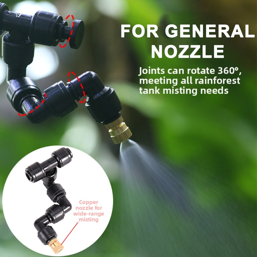 2 PCS Black Atomizing Nozzle 3 - Misting Nozzle Reptile บทวิจารณ์และราคา