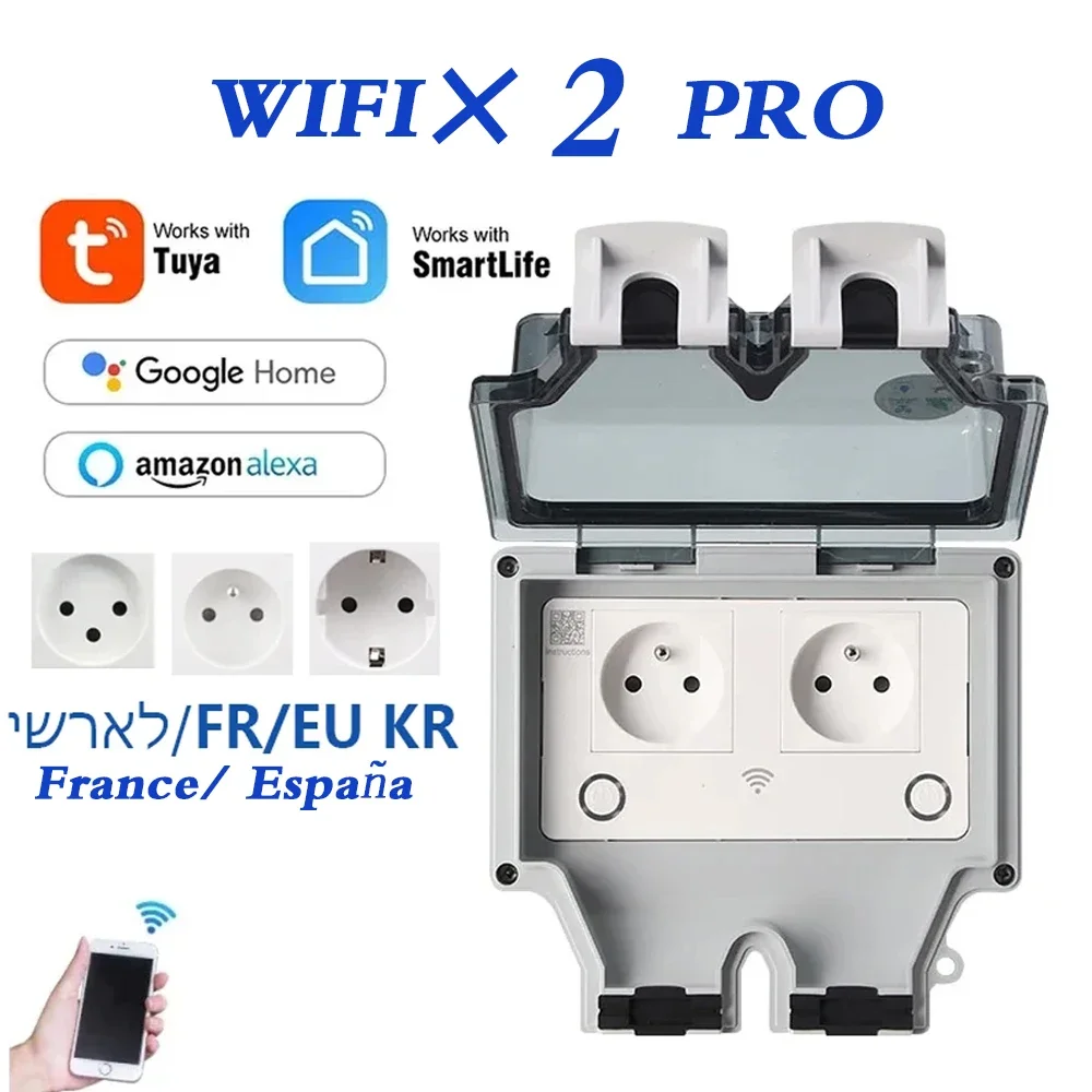 Tuya Waterproof Electrical Wal - Timer Dual Outlet บทวิจารณ์และราคา