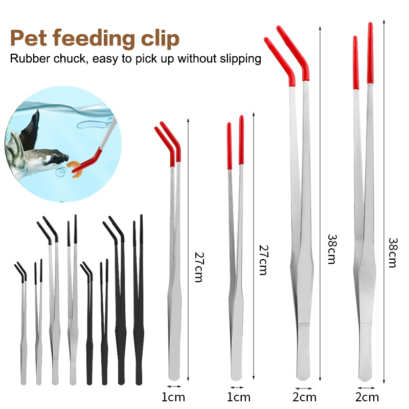Fish Tank Cleaning Tools Snake - Feeding Tong Stainless บทวิจารณ์และราคา