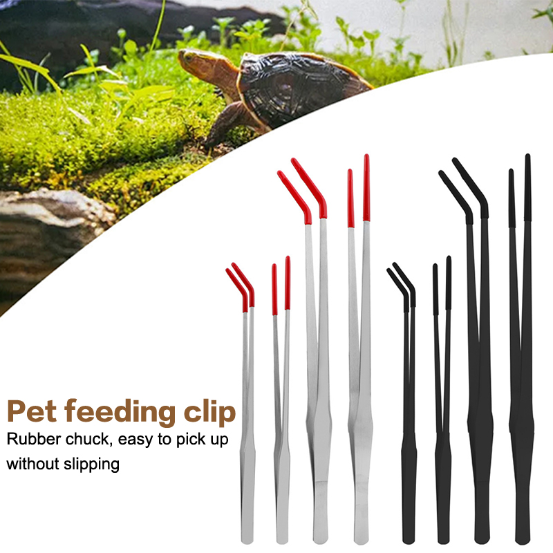 Fish Tank Cleaning Tools Snake - Feeding Tong Stainless บทวิจารณ์และราคา