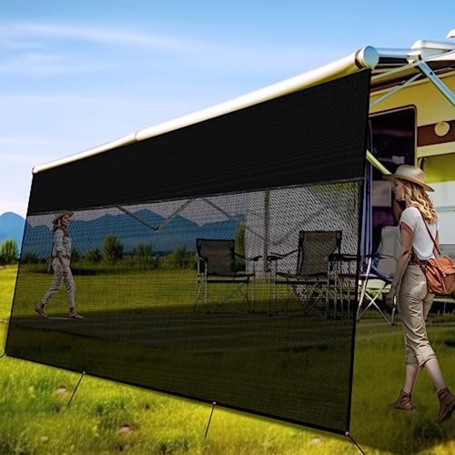 RV Awning Shade Screen 9' x 15 - Screen Top Mesh บทวิจารณ์และราคา