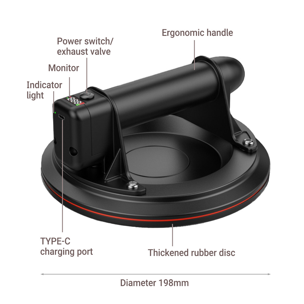 Electric Vacuum Suction Cup 8  - Ceramic Tile Floor บทวิจารณ์และราคา