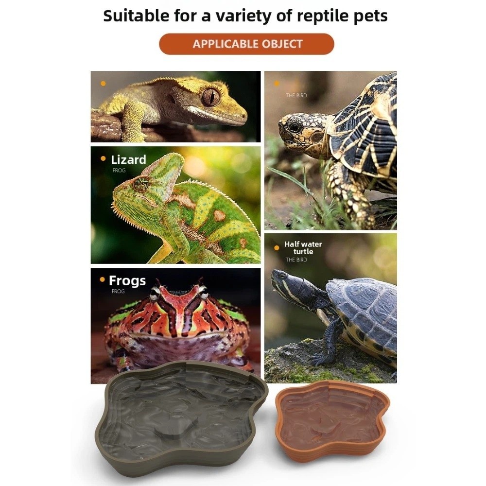 New Plastic Turtle Water Basin - Water Dish Reptile บทวิจารณ์และราคา