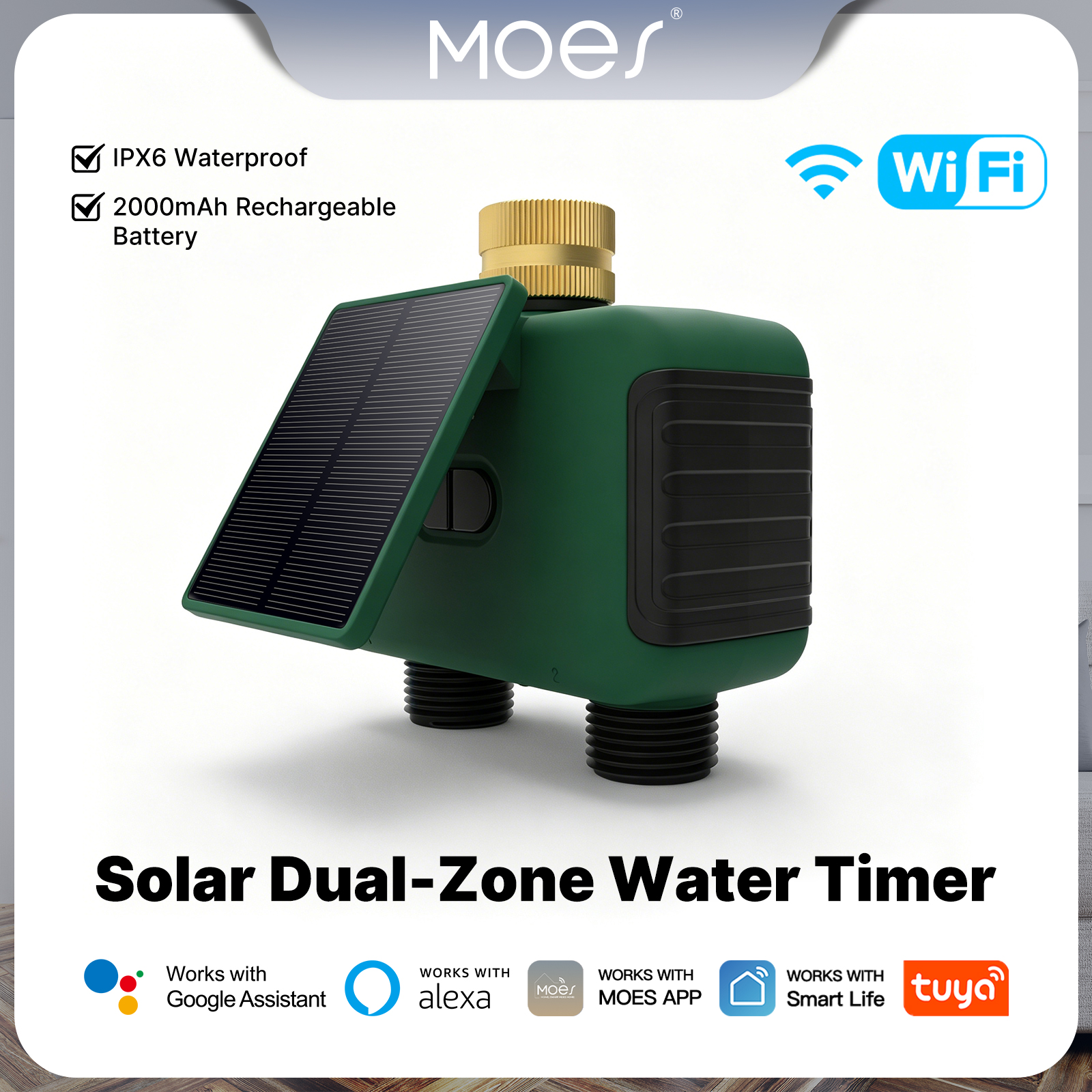 MOES Tuya WiFi Smart Solar Dua - Timer Dual Outlet บทวิจารณ์และราคา